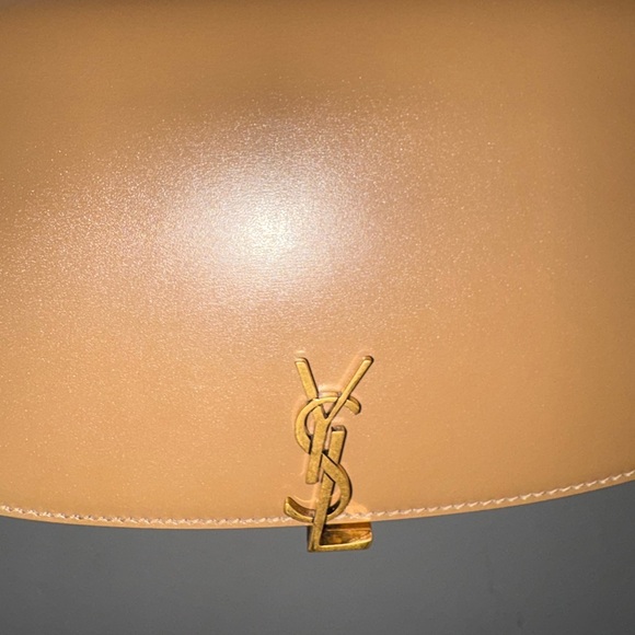 Saint Laurent Mini Voltaire Shoulder Bag — Dark Cork Calfskin — Retail $2,150 - Picture 3 of 15